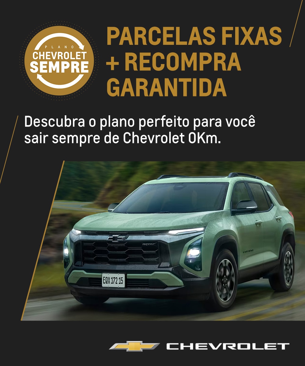 Plano Chevrolet Sempre é na Pedragon Brasília